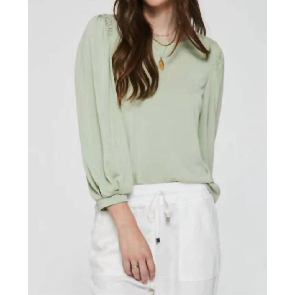 NEW ANOTHER LOVE jill bell sleeve top in pistachio